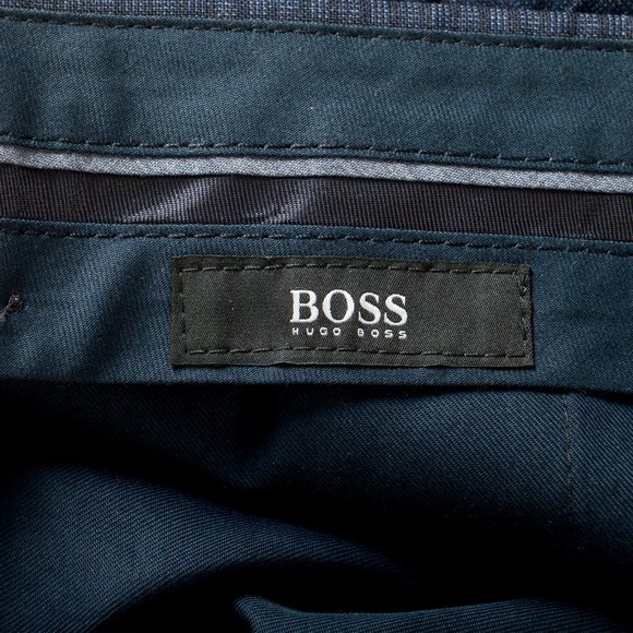 Hugo Boss Men's "Leenon1" Regular Fit 100% Wool Plaid Dress Pants US 36R IT 52 - Picture 4 of 6